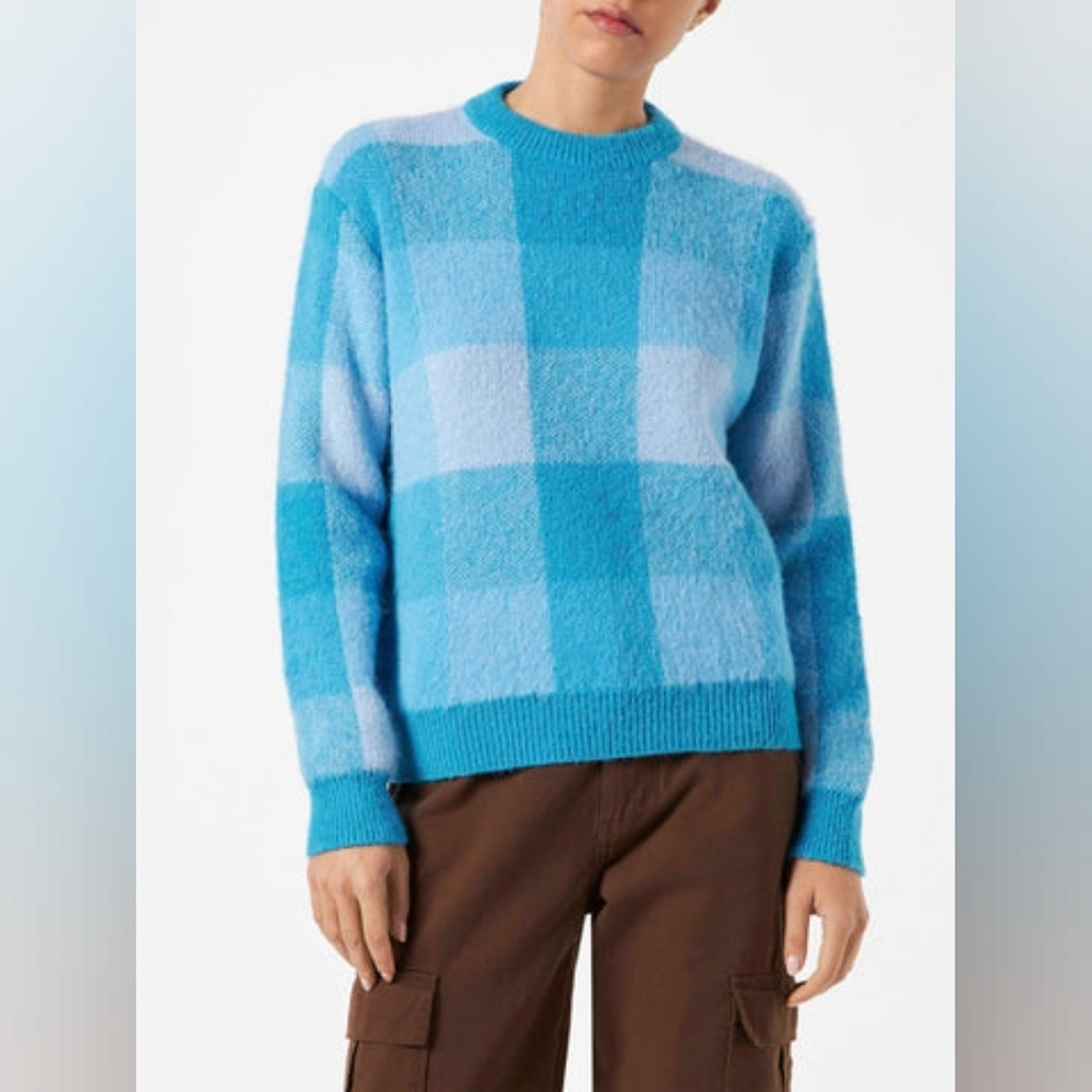 MC2 Saint Barth Brushed Sweater With Check Pattern